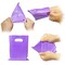 100 PCS Plastic Party Favor Bags Small Gift Bags, 6" x 8" Goodie Bags for Kids, Rainbow Party Gift Bags Bulk with Handle for Kids Birthday Party, Easter, Christmas, Halloween, 10 Colors